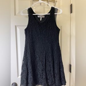 Black formal lace dress. Worn once. Size M